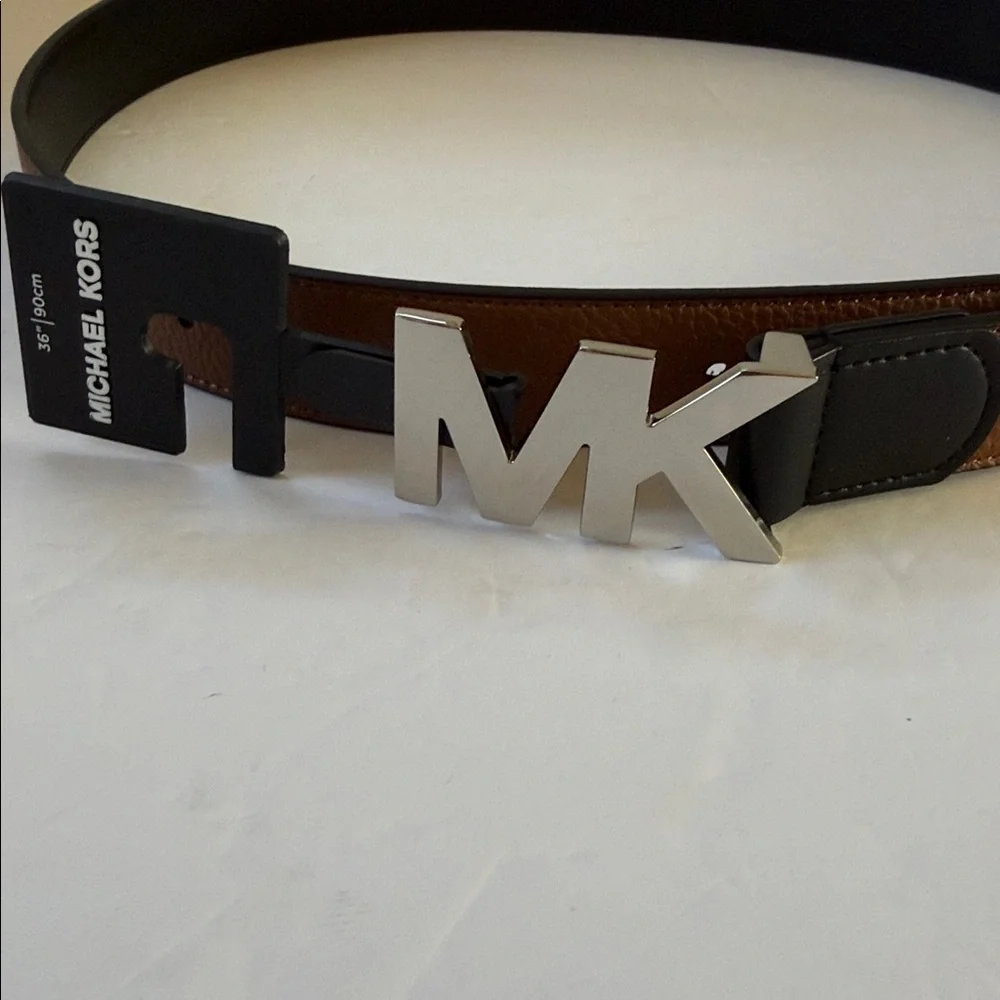 New Michael Kors Men’s MK Design Belt - Picture 4 of 6